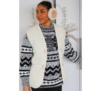 Gilet de Laine - Colorado Blanc Unisexe Mérinos Douillet Doux & Chaud