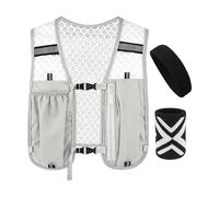 Gilet De Marche Réfléchissant Équipement Sportif Réglable Avec Bandeau Et