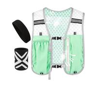 Gilet De Marche Réfléchissant Équipement Sportif Réglable Avec Bandeau Et | Gilet de course léger Pour Hommes Femmes Outdoor Trail Entraînement Fitness Marche Vélo Randonnée