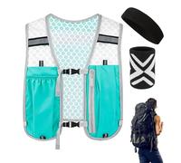 Gilet De Marche Réfléchissant Kit D'Hydratation Sport Avec Bandeau Et