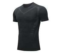 Gilet de Mise en Forme du Corps ionique, Gilet Amincissant de Musculation d'été, Chemise sans Manches Extensible pour Hommes, t-Shirt de Compression 1PC