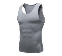 Gilet de Mise en Forme du Corps ionique, Gilet Amincissant de Musculation d'été, Chemise sans Manches Extensible pour Hommes, t-Shirt de Compression 1PC