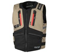 Macna Gilet de moto MUTV-1 noir/beige Taille L/XL homme