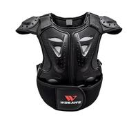 Gilet de moto pour enfant - Protection dorsale en EVA pour vélo, ski, équitation, protection de la colonne vertébrale résistante aux chocs | Gilet de sécurité unisexe léger et réglable pour enfant
