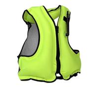 Gilet de Natation Gonflable Gilet de Plongée en Apnée Veste de Flottaison pour Adultes Sports Nautiques Kayak Paddle Board Natation Portable(Light Green#1)
