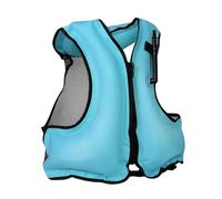 Gilet de Natation Gonflable Gilet de Plongée en Apnée Veste de Flottaison pour Adultes Sports Nautiques Kayak Paddle Board Natation Portable(Sky Blue#1)