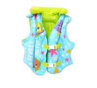 Gilet de Natation Gonflable pour Enfants Gilet de Sauvetage Gonflable en PVC avec Protection la tête Gilets Sauvetage sécurité pour Enfants avec Double Boucle, Natation portab