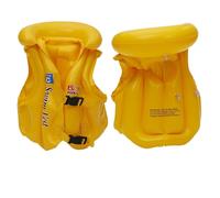 Gilet de Natation Gonflable pour Enfants Gilet de Sauvetage Gonflable en PVC avec Protection la tête Gilets Sauvetage sécurité pour Enfants avec Double Boucle, Natation portab