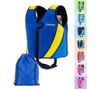 Gilet de Natation Limmys pour Enfants - Aide à la Flottaison Réglable à 8 Panneaux, Certifié CE, Design Primé, Confort en Néoprène Doux, Construction Robuste, Sac de Transport Inclus