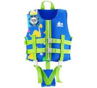 Gilet de Natation pour Enfants - Gilet Piscine Enfant Gilet de Flottaison avec Bande d'Entrejambe Veste de Natation en Néoprène Léger, pour Enfant avec Sangles de sécurité réglables Âge 2-9