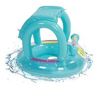 Gilet de natation pour nouveau-né sans protection solaire UPF50 avec baldaquin | Flotteur gonflable pour piscine pour bébés, flotteurs en PVC, design gonflable