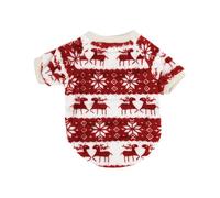 Gilet de Noël pour petit chien - Chandail en polaire épaisse, vêtements pour chiots | Vêtements chauds à motif de flocon de neige - Gilet doux pour garçons et filles - Saison d'hiver