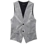 Gilet de pêche léger pour homme - Homme Gilet en Jean gilet de voyage en plein air style vintage Gilet sans Manches Veste Coton Mariage Vest pour Soirée Disco Cérémonie Fête