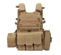 Gilet de pêche pour adolescent | Équipement de protection réglable avec plusieurs poches - Gilet d'airsoft pour adolescent, cadeau attrayant pour l'entraînement de paintball, costume de cosplay en