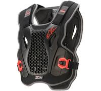 Gilet de protection Alpinestars Bionic Action, noir/rouge, XL/2XL