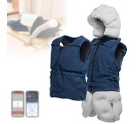 Gilet de protection anti-chute avec coussin d'air pour personnes âgées, activation rapide en 0,08 secondes, tailles S-2xl, alarme à distance par application, 2 bouteilles d'hélium L incluses