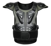 Gilet de Protection Moto CE Niveau 2 pour Homme, Protection légère en Maille pour la Poitrine et la Colonne vertébrale, avec Ajustement réglable pour Le Ski, Le Snowboard ,Green-S