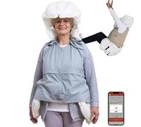 Gilet De Protection pour Personnes âGéEs, Protection IntéGrale à 270°, Activation De L'Airbag en 0,01 Seconde, avec Application pour VéRifier Les Mouvements, Alarme, Aide,Womenblue-S