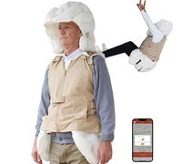 Gilet De Protection pour Personnes âGéEs, Protection IntéGrale à 270°, Activation De L'Airbag en 0,01 Seconde, avec Application pour VéRifier Les Mouvements, Alarme, Aide,Menkhaki-L