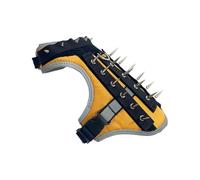 Gilet de protection pour petits chiens - Harnais de sécurité réfléchissant - Gilet de protection coyote réglable pour l'extérieur avec picots - Protection contre les oiseaux de proie et les attaques