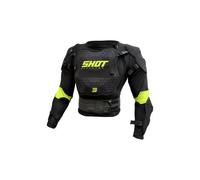Gilet de protection shot optimal 2 0 noir jaune enfant