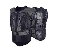 Gilet De Protection Thoracique pour Jeunes, Taille Élastique Ajustable Protection Intégrale du Dos Et De La Colonne Vertébrale, pour Femmes Et Hommes Cyclisme Ski Et Skateboard,Black-S