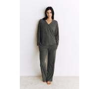 Gilet de pyjama côtelé - Berenice - L - Anthracite - Femme - Etam