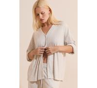 Gilet de pyjama côtelé - Berenice - M - Grey - Femme - Etam
