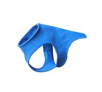 Gilet de refroidissement pour chien en tissu respirant à col en V pour activités de plein air, randonnée, marche, plage, vêtement bleu, grande taille