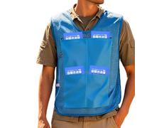 Gilet de refroidissement - Vêtement respirant pour temps chaud avec 8 packs de refroidissement - Gilet de sécurité avec poche - Pour temps chaud, travaux de construction, entrepôt, cyclisme, randonnée