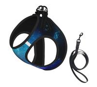 Gilet de remorquage pour Petits Animaux de Compagnie Galaxy Nebula Space, Sangles réglables, Facile à Promener, Sangles Douces et Respirantes, Convient aux Petits Chiens et Chats, etc.