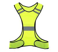Gilet de s¡§|curit¡§| r¡§|fl¡§|chissant haute visibilit¡§| v¡§otements de s¡§|curit¡§| de course de nuit taille r¡§|glable protecteur de Construction de couleur n¡§|on(Jaune fluo)V¡§otements d'ext¡§|rieur,