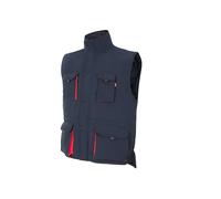 Gilet de sÃ©curitÃ© matelassÃ© multipoches Velilla Bleu L