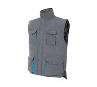 Gilet de sÃ©curitÃ© matelassÃ© multipoches Velilla Gris L