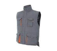 Gilet de sÃ©curitÃ© matelassÃ© multipoches Velilla Gris S