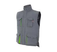 Gilet de sÃ©curitÃ© matelassÃ© multipoches Velilla Gris S