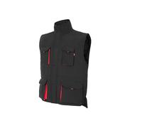 Gilet de sÃ©curitÃ© matelassÃ© multipoches Velilla Noir 2XL