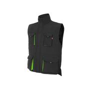Gilet de sÃ©curitÃ© matelassÃ© multipoches Velilla Noir 3XL