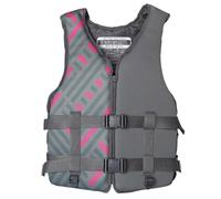 Gilet de Sauvetage Adulte Premium avec Aide à la Flottabilité - Veste de Natation Sécurité Adjustable pour Kayak, Bateau, Pêche et Sports Nautiques(Grey,L)
