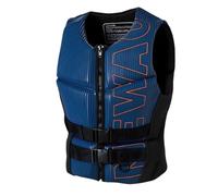 Gilet de Sauvetage avec Sangle D'entrejambe, Gilet de Flottabilité Réglable, Gilet de Natation for la Sécurité des Sports Nautiques, Pêche en Kayak, Le Surf, Le Paddle, Le Rafting(NavyBlue,3XL)