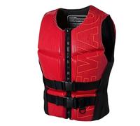 Gilet de Sauvetage avec Sangle D'entrejambe, Gilet de Flottabilité Réglable, Gilet de Natation for la Sécurité des Sports Nautiques, Pêche en Kayak, Le Surf, Le Paddle, Le Rafting(Red,S)