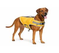 Gilet de Sauvetage Chien - Flamingo Swimmy Jaune - XL A:46,5 cm B:56-63 cm C:76-84,5 cm - Polyester - Mousse EPE - réglable - Bandes réfléchissantes - Anneau pour Laisse