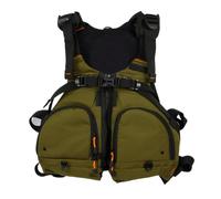 Gilet de Sauvetage de pêche, Gilet d'aide à la flottabilité avec Tuba, Multi-Poches pour Bateau en Toute sécurité. Profitez de Produits avec Doublure en Maille 3D Qui est Un Gilet pour Les