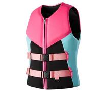 Gilet de Sauvetage en Néoprène pour Adulte, Veste de Flottaison Ajustable avec Ajustement Sûr pour Kayak Plongée Snorkeling Planche À Pagaie Pêche Sports Nautiques(XS)