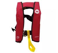 Gilet de Sauvetage Enfant Gonflable Automatique 120 N Essential - avec Harnais - Rouge - Sécurité Marine ISO 12402-3 - Haute Visibilité & Sifflet - Réglable 25-40 kg
