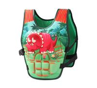 Gilet de Sauvetage Enfant pour Fille et Garçon, Gilet Natation Bébé pour Enfants de 2 à 9 Ans avec Sangles de Sécurité Réglables, Bouée de Natation pour Bébé de Sauvetages (01 Vert foncé, 2-6 ans)