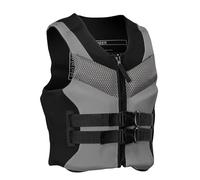 Gilet de sauvetage épaissi universel homme/femme adulte, gilet super flottant pour natation, kayak, surf, nautique, 01 Gris, L