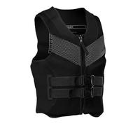 Gilet de sauvetage épaissi universel pour adulte/homme - Gilet de sauvetage super flottant pour natation, kayak, surf, nautique, 01 - Noir, XXX-Large