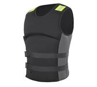 Gilet de Sauvetage for Adultes, Gilet d'aide à la flottabilité, Nylon indéchirable/Mousse EPE, Sangles réglables for la Natation, la Navigation et Le Kayak(Grey,XL)