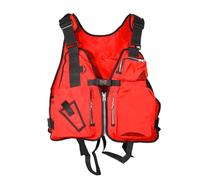 Gilet de sauvetage for la pêche, gilet de flottaison réglable, gilet de sauvetage for adulte avec aide à la flottabilité, gilet de sauvetage universel for sports nautiques, for kayak et navigation(Red